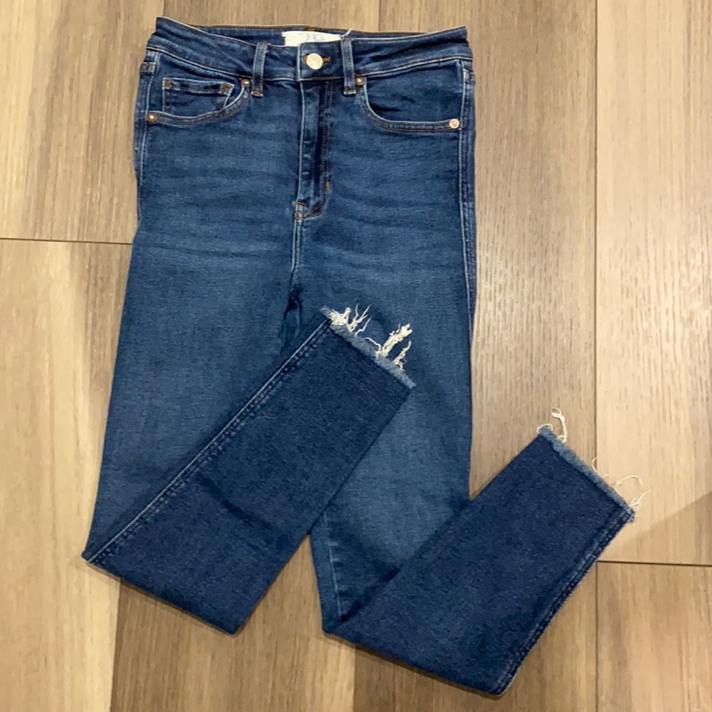 Free people high waisted skinny jeans